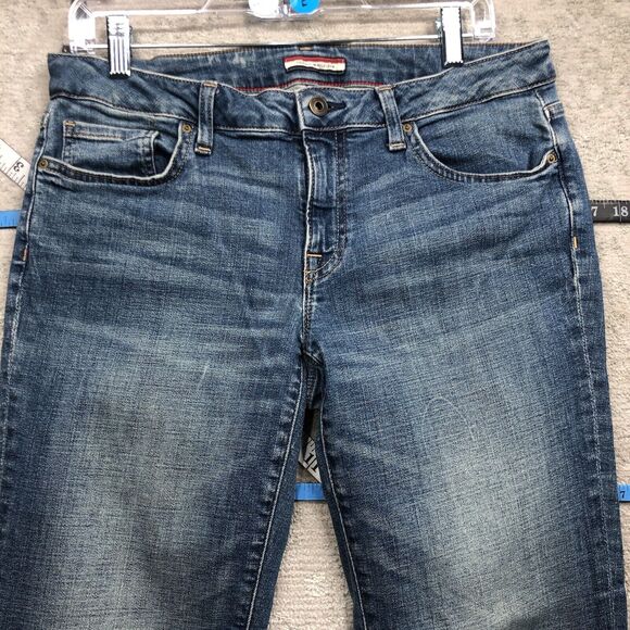 Tommy Hilfiger Jeans Women's Size 6 Blue Straight Loose Pants - Picture 3 of 14